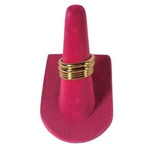J.Crew Classic Gold Tone Dainty Kathy Ring Set #BN355 Size 6